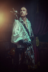 handsome brave musketeer