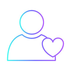 Customer experience feedback icons with purple blue outline style. feedback, answer, survey, opinion, concept, support, customer. Vector illustration