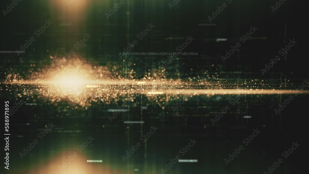 Aufkleber advanced motion graphic digital data matrix web3 iot cyber environment simulation big data analytic 