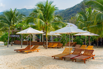 Sea beach. Orchid Island near Nha Trang in Vietnam.