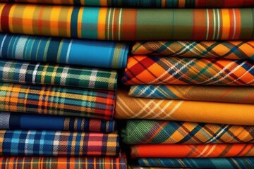 Plaid designs. Generative AI