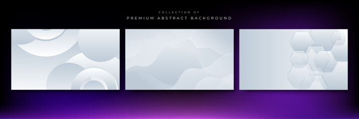 Vector abstract geometric shapes background white
