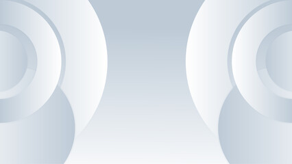 Modern geometric shapes 3d abstract technology background. Vector abstract graphic design banner pattern presentation background web template white