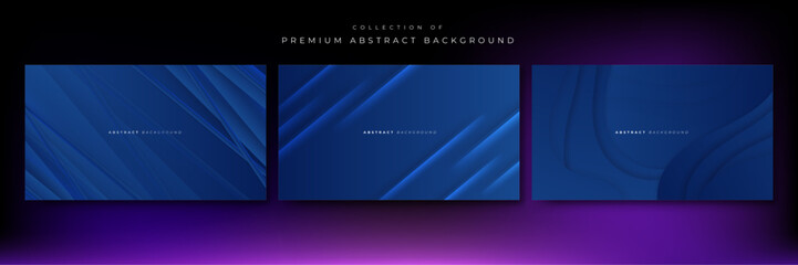 Vector gradient abstract blue background