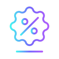 Discount e-commerce icons collection with purple blue outline style. buy, store, online, sale, purchase, business, shop. Vector Illustration