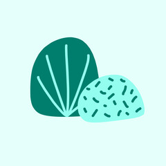 abstract back illustration of a flower