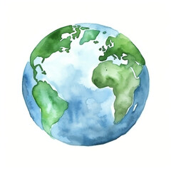 Earth in watercolors