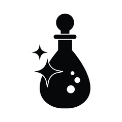 Magic potion flask icon design. Potion bottle icon. isolated on white background. vector illustration