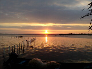sunset over the sea
