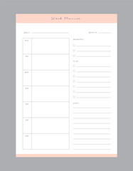 (Pastel) week planner. 