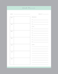 (Pastel) week planner. 