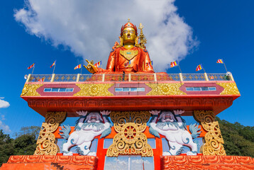 Holy statue of Guru Padmasambhava or born from a lotus, Guru Rinpoche, was a Indian tantric...