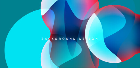 Spheres and circles abstract background, trendy colorful design. Vector Illustration For Wallpaper, Banner, Background, Card, Book Illustration, landing page