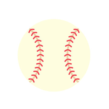 recommend clip art: 野球のボールのイラスト　白背景　クリップアート　ベクター　アイコン　シンプル