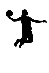 Fototapeta na wymiar child playing basketball