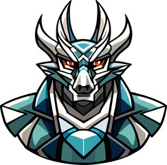 Iron Bull Head for Mascot or Icon