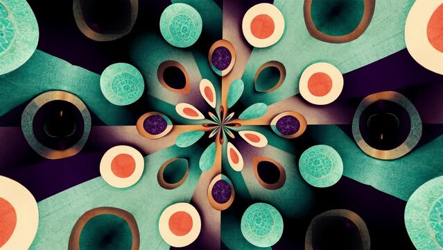 Modern Surreal Pattern Background Seamless loop
