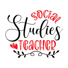 Social Studies Teacher SVG