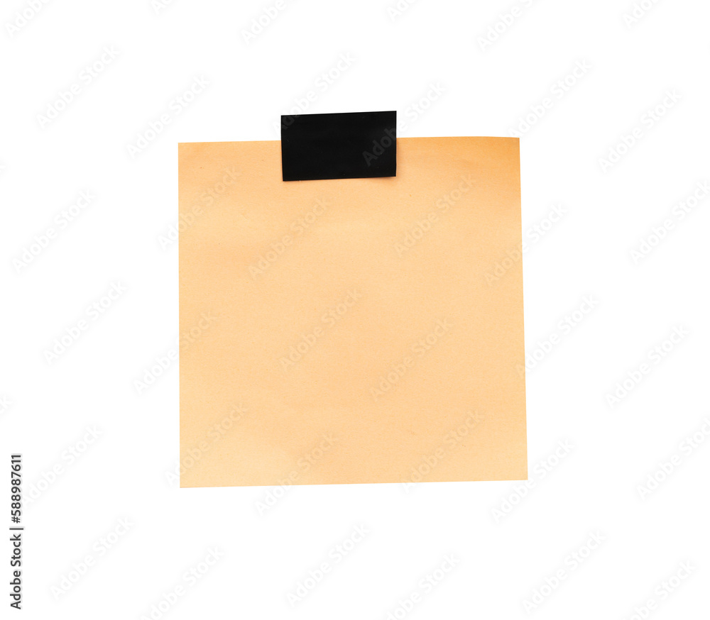 Poster empty paper note with tape mockups