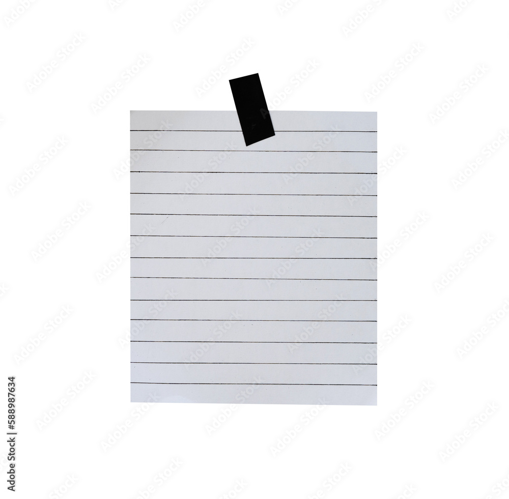 Poster Empty stripe paper note for mockups