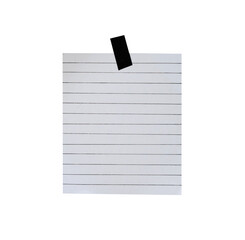 Empty stripe paper note for mockups