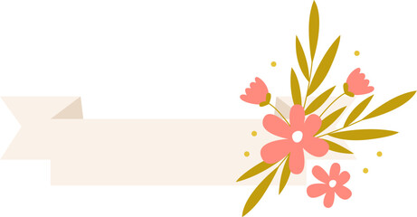 Floral Banner Strip