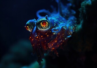 Fototapeta na wymiar Tropical fish underwater. Generative AI.