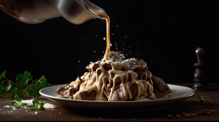 German Beef stroganoff, generative ai