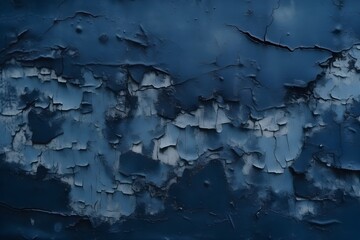 Black dark navy blue texture background of a rough concrete surface, generative ai