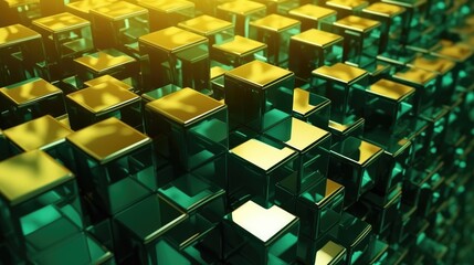 abstract cubes pattern background, made with generated ai