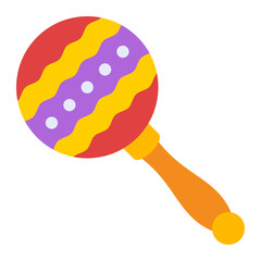 Rattle Flat Icon