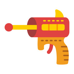 Space Gun Flat Icon