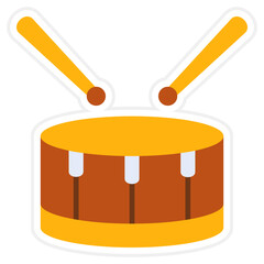 Drum Sticker Icon