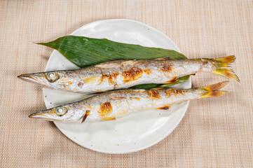 かますの塩焼き