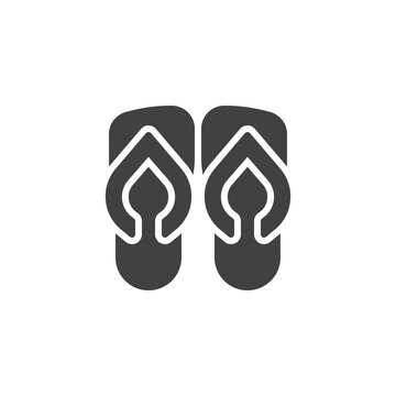 Flip flops vector icon