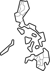 drawing of philippines map.