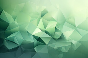 Abstract Triangle Geometrical Light Green Background, Vector Illustration. Polygonal design.