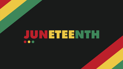 JUNETEENTH design poster, banner vector