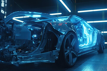 Car Manufacturing facility modern automation