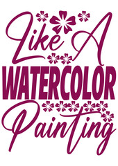 like a watercolor painting
