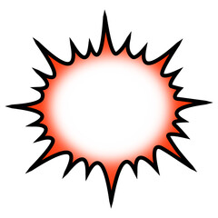 炎タイプの爆発型の吹き出し