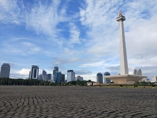 The National Monument of Indonesia or Monas is a memorial monument erected to commemorate the struggle of the Indonesian people