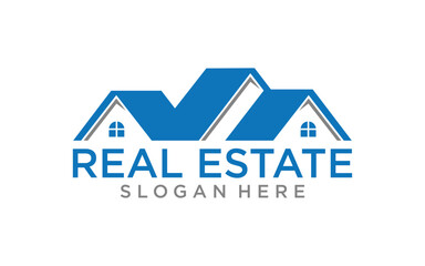 Real estate logo design. Construction Architecture Building Logo Design Template