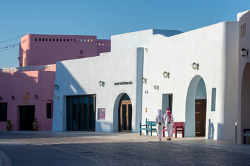 Doha, Qatar - April 04, 203: Old Doha port redevelopment into Mina district Box Park Doha Qatar