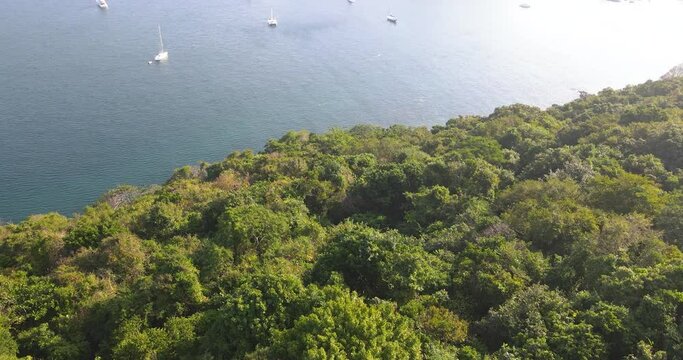 beautiful scenic of yanui beach phuket island andaman sea south motion pan up
