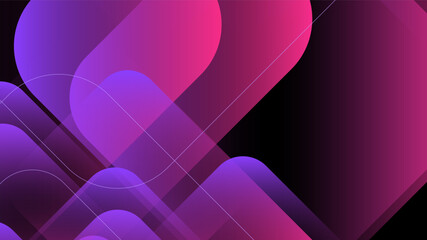 Modern Abstract Background with Triangle Mosaic and Blue Pink Purple Gradient Color