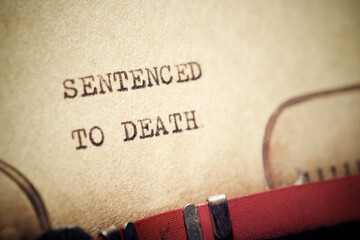 Sentenced to death text