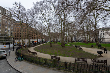 Obraz premium London Roads and street early morning near Trafalgar square west minister 