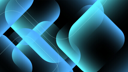 Modern Abstract Background with Triangle Mosaic and Blue Gradient Color