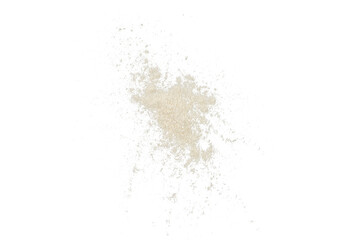 white powder isolated